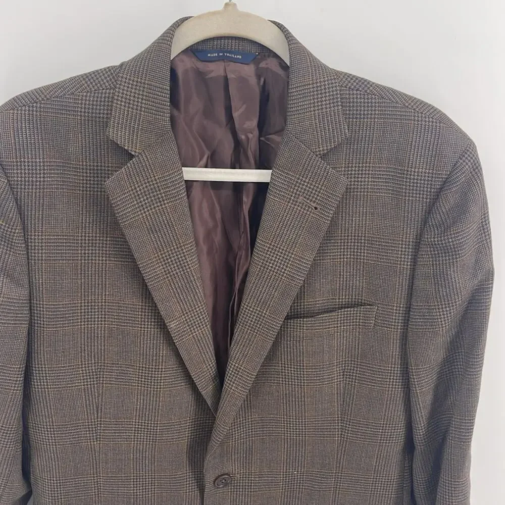 Brooks Brothers 1818 Fitzgerald 100% wool two button sport coat blazer sz 42R